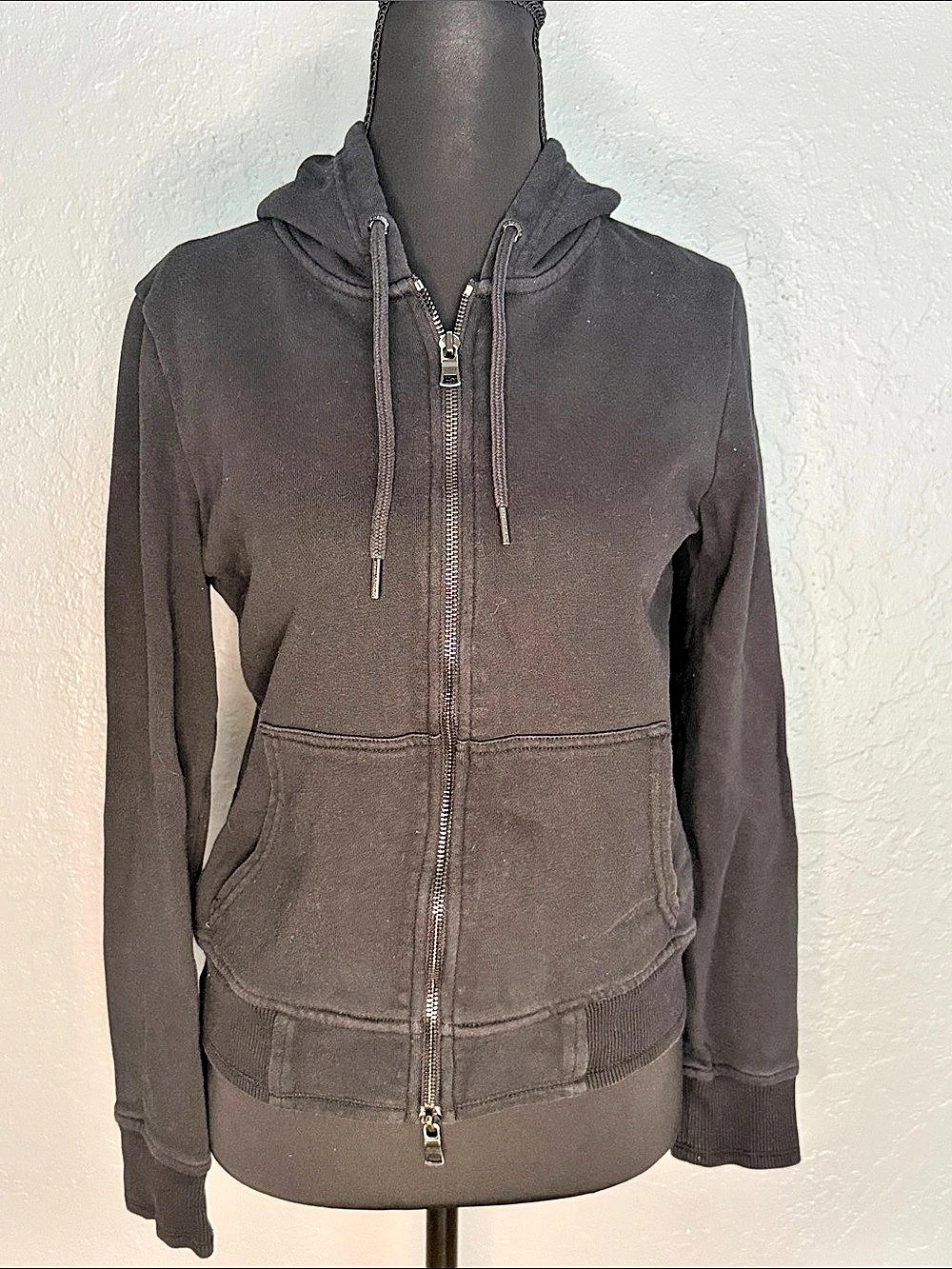 Armani Exchange Black Zip Hoodie Size Small